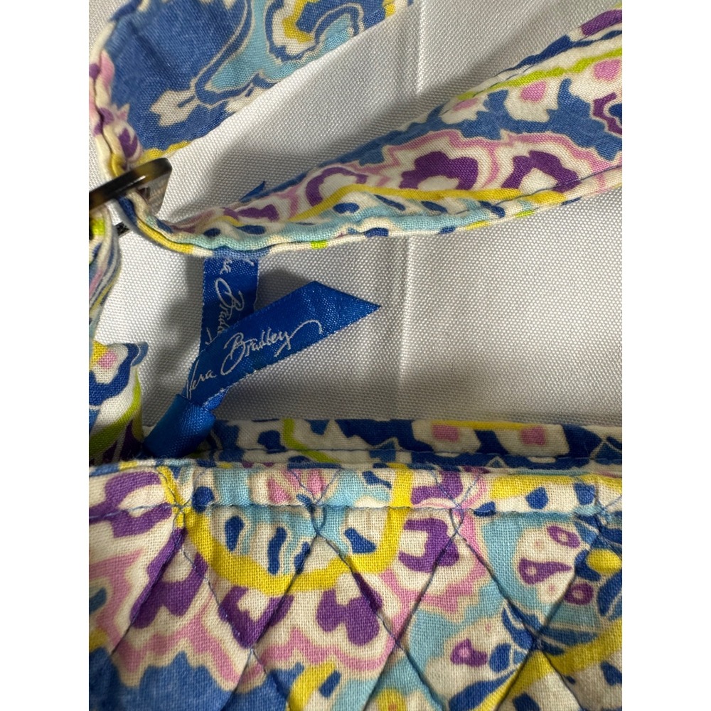 Retired Vera Bradley Hipster crossbody "Capri Blue" quilted paisley pattern - Picture 3 of 6